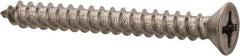 Value Collection - #12 Flat Head Phillips Sheet Metal Screw - Stainless Steel, 2" OAL, Grade 316 - Eagle Tool & Supply