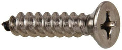 Value Collection - #14 Flat Head Phillips Sheet Metal Screw - Stainless Steel, 1-1/4" OAL, Grade 316 - Eagle Tool & Supply