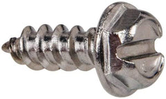 Value Collection - #8 Hex Washer Head Slotted Sheet Metal Screw - Stainless Steel, 1/2" Length Under Head, Grade 316 - Eagle Tool & Supply