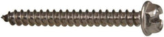 Value Collection - #8 Hex Washer Head Slotted Sheet Metal Screw - Stainless Steel, 1-1/2" Length Under Head, Grade 316 - Eagle Tool & Supply