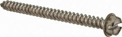 Value Collection - #8 Hex Washer Head Slotted Sheet Metal Screw - Stainless Steel, 2" Length Under Head, Grade 316 - Eagle Tool & Supply
