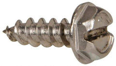 Value Collection - #10 Hex Washer Head Slotted Sheet Metal Screw - Stainless Steel, 5/8" Length Under Head, Grade 316 - Eagle Tool & Supply