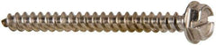 Value Collection - #10 Hex Washer Head Slotted Sheet Metal Screw - Stainless Steel, 2" Length Under Head, Grade 316 - Eagle Tool & Supply