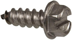 Value Collection - #14 Hex Washer Head Slotted Sheet Metal Screw - Stainless Steel, 3/4" Length Under Head, Grade 316 - Eagle Tool & Supply