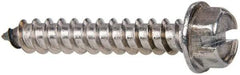 Value Collection - #14 Hex Washer Head Slotted Sheet Metal Screw - Stainless Steel, 1-1/2" Length Under Head, Grade 316 - Eagle Tool & Supply