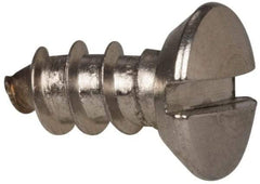 Value Collection - #8 Oval Head Slotted Sheet Metal Screw - Stainless Steel, 3/8" OAL, Grade 316 - Eagle Tool & Supply