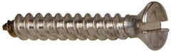 Value Collection - #8 Oval Head Slotted Sheet Metal Screw - Stainless Steel, 1" OAL, Grade 316 - Eagle Tool & Supply