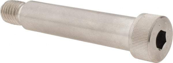 Made in USA - 3/4" Shoulder Diam x 3-1/4" Shoulder Length, 5/8-11 UNC, Hex Socket Shoulder Screw - 300, 18-8 Stainless Steel, Uncoated, 1/2" Head Height x 1" Head Diam - Eagle Tool & Supply