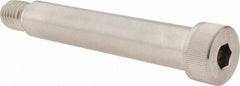 Made in USA - 3/4" Shoulder Diam x 4" Shoulder Length, 5/8-11 UNC, Hex Socket Shoulder Screw - 300, 18-8 Stainless Steel, Uncoated, 1/2" Head Height x 1" Head Diam - Eagle Tool & Supply