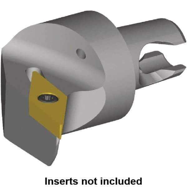 Kennametal - Right Hand Cut, Size KM2016, VB.. Insert Compatiblity, Internal or External Modular Turning & Profiling Cutting Unit Head - 17mm Ctr to Cutting Edge, 20mm Head Length, Through Coolant, Series KM Micro - Eagle Tool & Supply