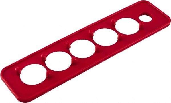 Triton - 10 Piece Capacity Magnetic Socket Holder Strip - 1/4" Drive, Red - Eagle Tool & Supply