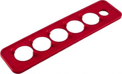 Triton - 10 Piece Capacity Magnetic Socket Holder Strip - 1/4" Drive, Red - Eagle Tool & Supply