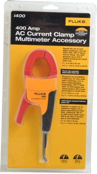 Fluke - Black/Red/Yellow Electrical Test Equipment Clamp - Use with 1577 Insulation Multimeters, Fluke 1587 - Eagle Tool & Supply