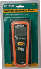 Extech - Audible Alarm, LCD Display, Carbon Monoxide (CO) Meter - Monitors Carbon Monoxide - Eagle Tool & Supply
