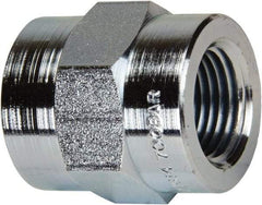 Enerpac - 3/8 NPTF Zinc-Plated Steel Hydraulic Hose Female Coupler - 10,000 psi - Eagle Tool & Supply