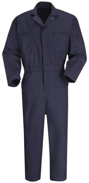 VF Imagewear - Size 54 Regular, Navy Blue, Zipper, General Purpose Coverall - 54" Chest, Cotton, Polyester, 7 Pockets - Eagle Tool & Supply