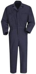 VF Imagewear - Size 48 Regular, Navy Blue, Zipper, General Purpose Coverall - 48" Chest, Cotton, Polyester, 7 Pockets - Eagle Tool & Supply