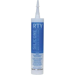 White Lightning - 10 oz Tube Clear RTV Silicone Sealant - 5 to 7 Days Full Cure Time - Eagle Tool & Supply