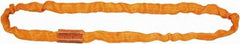 Lift-All - 10' Long x 5-3/4" Wide, 175,000 Lb Basket Capacity, Nylon, Aramid Web Sling - 140,000 Lb Choker Capacity, 3-1/2" Diam Chain, Orange - Eagle Tool & Supply