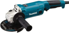 Makita - 5" Wheel Diam, 11,000 RPM, Corded Angle & Disc Grinder - 5/8-11 Spindle, 120 Volts, 10.5 Amps - Eagle Tool & Supply