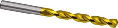 Guhring - 17/64" 130° Powdered Metal Jobber Drill - TiN Finish, Right Hand Cut, Parabolic Flute, 101mm OAL, Cone Relief Point - Eagle Tool & Supply