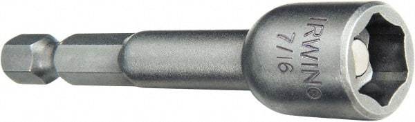 Irwin - 3 Piece, Nutdrivers Handle, Bit Holder - 0.05 to 1/4" Hex, 1/4" Hex Drive - Eagle Tool & Supply