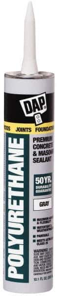 DAP - 10.1 oz Cartridge Gray Polyurethane Joint Sealant - -40 to 185°F Operating Temp, 10 min Tack Free Dry Time - Eagle Tool & Supply