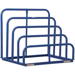Vestil - 4 Bay, 1,500 Lb per Bay Capacity, Blue Variable Height Vertical Sheet Rack - 48" Wide x 42" High x 36" Deep - Eagle Tool & Supply