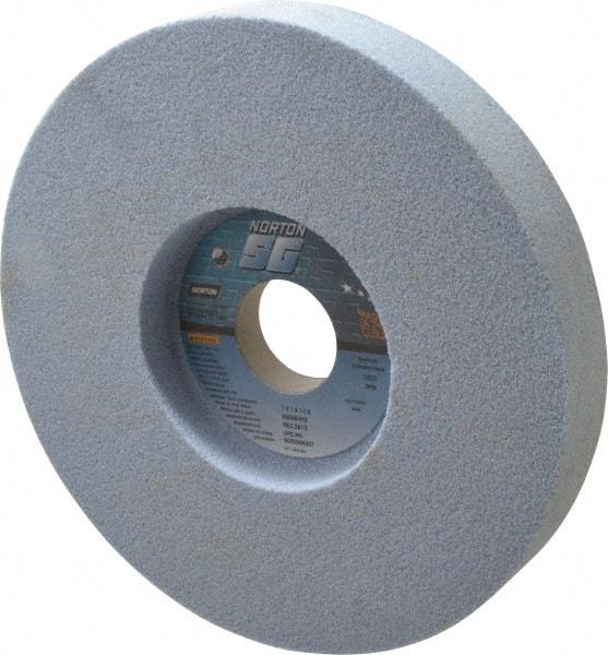 Norton - 7" Diam x 1-1/4" Hole x 1" Thick, I Hardness, 60 Grit Surface Grinding Wheel - Ceramic, Type 5, Medium Grade, 3,600 Max RPM, Vitrified Bond, One-Side Recess - Eagle Tool & Supply