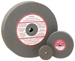 Cratex - 4" Diam x 1/2" Hole x 1/4" Thick, Surface Grinding Wheel - Silicon Carbide, Fine Grade, 5,250 Max RPM, Rubber Bond, No Recess - Eagle Tool & Supply