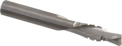 Onsrud - 3/8" Cutting Diam x 1-1/8" Length of Cut, 2 Flute, Downcut Spiral Router Bit - Uncoated, Right Hand Cut, Solid Carbide, 3" OAL x 3/8" Shank Diam, Chipbreaker, 30° Helix Angle - Eagle Tool & Supply