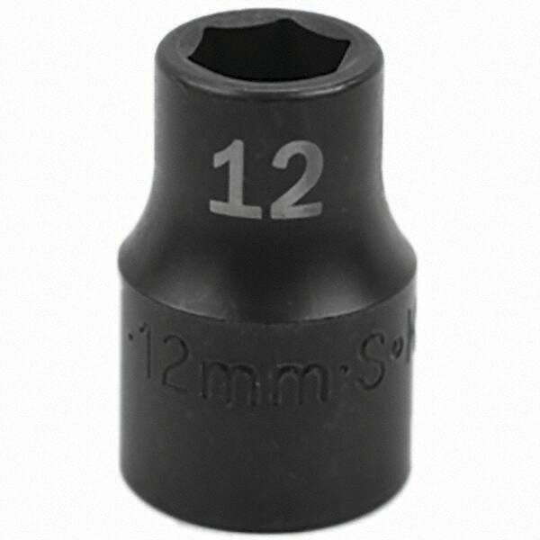 SK - Impact Socket - 1/2"DR 12MM IMPACT SOCKET - Eagle Tool & Supply