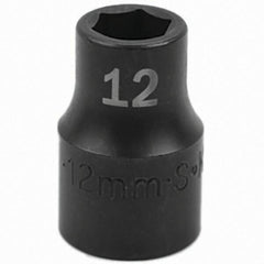SK - Impact Socket - 1/2"DR 12MM IMPACT SOCKET - Eagle Tool & Supply