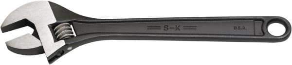 SK - 3/4" Jaw Capacity, 6" Standard Adjustable Wrench - Steel, Black Finish, 6" OAL - Eagle Tool & Supply