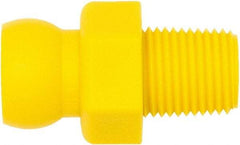 Loc-Line - 1/4" Hose ID, Male to Female Coolant Hose Connector - 1/8" NPT, For Loc-Line Modular Hose Systems - Eagle Tool & Supply