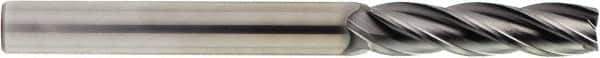 OSG - 3/16", 1" LOC, 3/16" Shank Diam, 4" OAL, 4 Flute, Solid Carbide Square End Mill - Single End, Diamond Finish, Spiral Flute, 30° Helix, Centercutting, Right Hand Cut, Right Hand Flute, Series 7041 - Eagle Tool & Supply