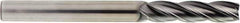 OSG - 1/8", 1" LOC, 1/8" Shank Diam, 3" OAL, 4 Flute, Solid Carbide Square End Mill - Single End, Diamond Finish, Spiral Flute, 30° Helix, Centercutting, Right Hand Cut, Right Hand Flute, Series 7041 - Eagle Tool & Supply