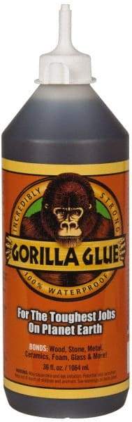 Gorilla Glue - 36 oz Bottle Brown All Purpose Glue - 20 min Working Time - Eagle Tool & Supply