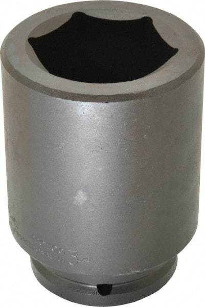 Proto - 1-1/2" Drive 3" Deep Impact Socket - 6 Points, 6-3/8" OAL - Eagle Tool & Supply