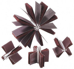 Merit Abrasives - 80 Grit, Nonwoven, Aluminum Oxide Bore Polisher - Medium Grade, 22,000 RPM, Polishes Bores with 1 to 1-1/2" Diam - Eagle Tool & Supply