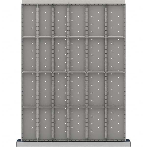 LISTA - 24-Compartment Drawer Divider Layout for 3.15" High Drawers - Eagle Tool & Supply