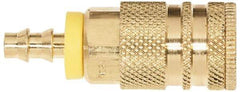 Coilhose Pneumatics - Lock-On Hose Barb Industrial Pneumatic Hose Coupler - Plated Steel, 3/8" Body Diam, 3/8" Hose ID - Eagle Tool & Supply