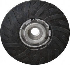 Norton - 4-1/2" Diam Locking Nut Disc Backing Pad - Medium Density, 11,000 RPM - Eagle Tool & Supply
