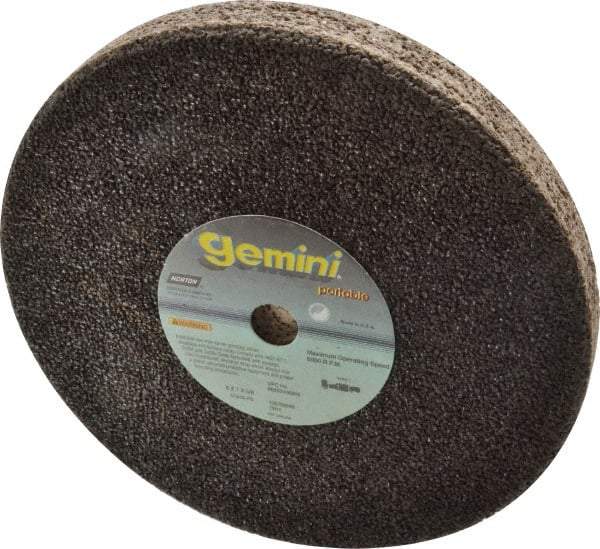 Norton - 8" Diam x 5/8" Hole x 1" Thick, P Hardness, 16 Grit Surface Grinding Wheel - Aluminum Oxide, Type 1, Very Coarse Grade, 6,000 Max RPM, No Recess - Eagle Tool & Supply