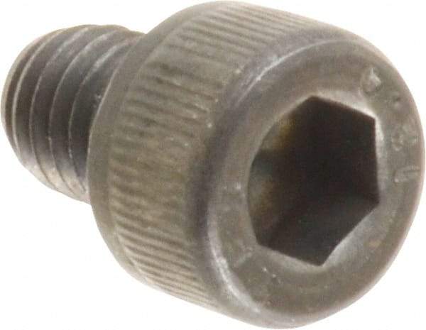 Value Collection - M6x1.00 Metric Coarse Hex Socket Drive, Socket Cap Screw - Grade 12.9 Alloy Steel, Black Oxide Finish, Fully Threaded, 8mm Length Under Head - Eagle Tool & Supply