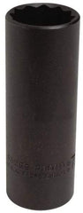 Proto - 7/8", 1/2" Drive, Deep Hand Socket - 12 Points, 3-1/4" OAL, Alloy Steel, Black Finish - Eagle Tool & Supply