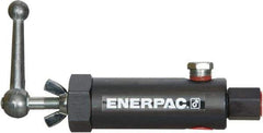 Enerpac - 1.94 GPM 3/8 Inlet Steel Hydraulic Control Valve - 10,000 psi, 3.12" Wide x 7.62" Long - Eagle Tool & Supply