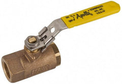 Apollo - 3/4" Pipe, Standard Port, Bronze Standard Ball Valve - 2 Piece, NPT Ends, Locking Lever Handle, 600 WOG, 150 WSP - Eagle Tool & Supply