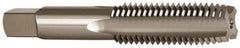 OSG - 3/4-10 UNC 4 Flute Bright Finish High Speed Steel Straight Flute Standard Hand Tap - Plug, Left Hand Thread, 4-1/4" OAL, 2" Thread Length, H3 Limit, Oversize - Exact Industrial Supply
