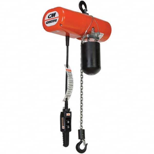 CM - 1/2 Ton Capacity 16 FPM Lift Speed 115V Electric Chain Hoist - Eagle Tool & Supply